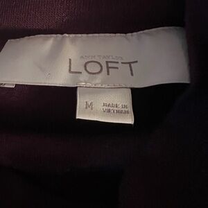 Loft 
Burgundy Mock Turtleneck
Size medium